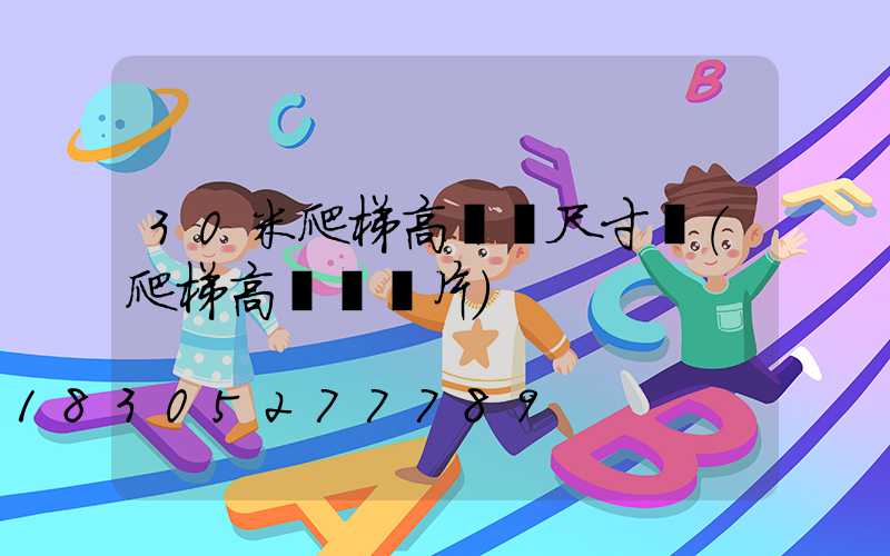 30米爬梯高桿燈尺寸圖(爬梯高桿燈圖片)
