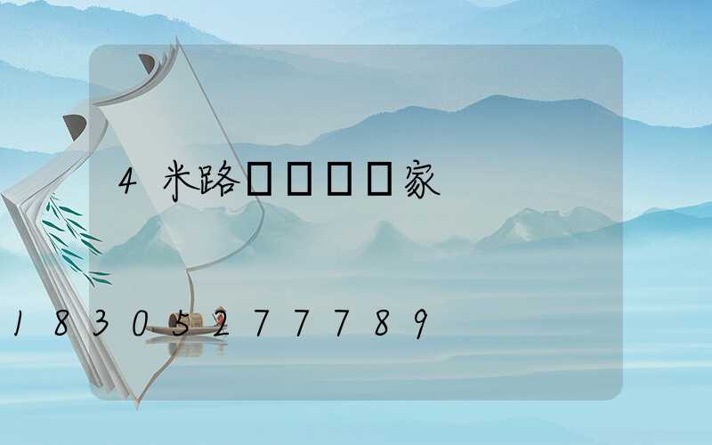 4米路燈燈桿廠家