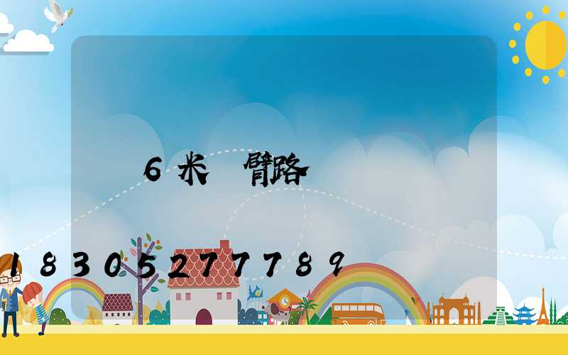 6米雙臂路燈