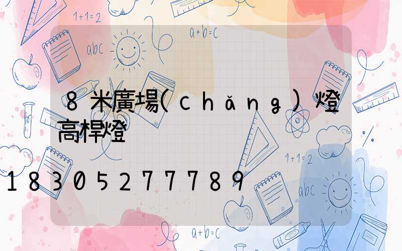 8米廣場(chǎng)燈高桿燈