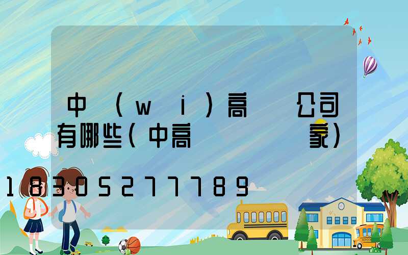 中衛(wèi)高桿燈公司有哪些(中高桿燈燈桿廠家)