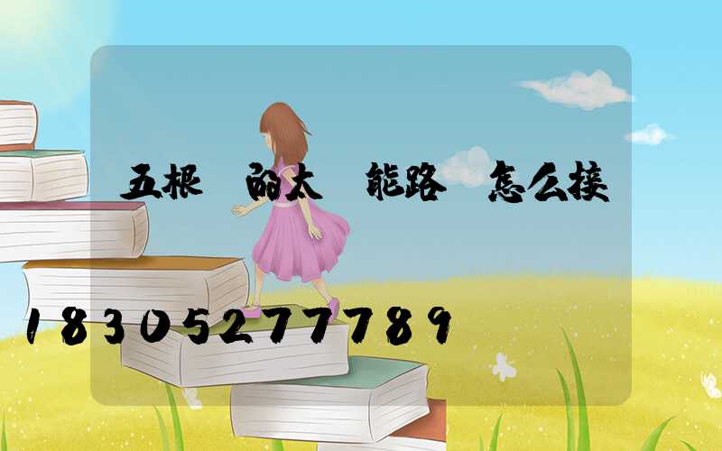 五根線的太陽能路燈怎么接