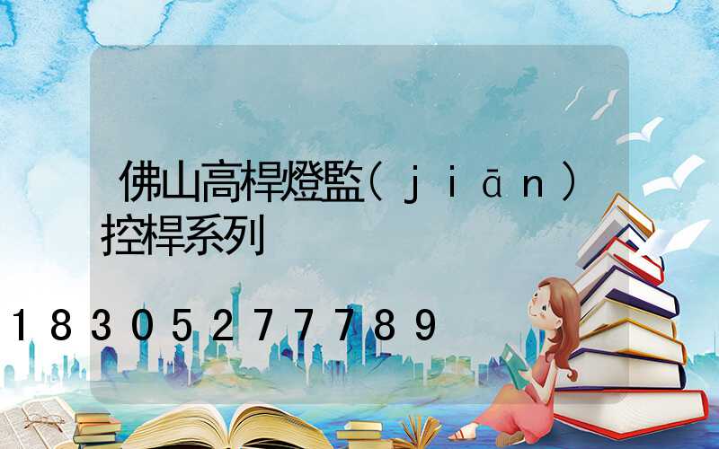 佛山高桿燈監(jiān)控桿系列