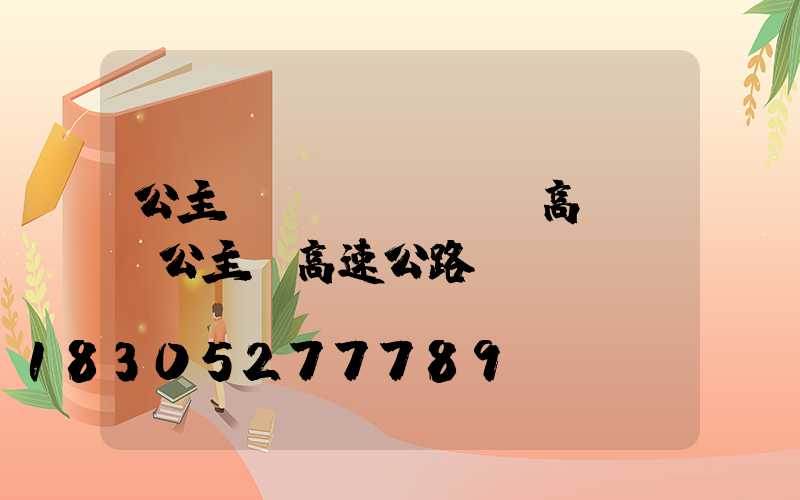 公主嶺單側(cè)高桿燈(公主嶺高速公路)