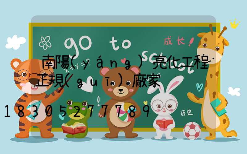南陽(yáng)亮化工程正規(guī)廠家