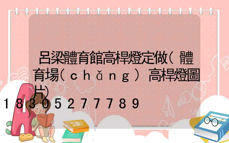 呂梁體育館高桿燈定做(體育場(chǎng)高桿燈圖片)
