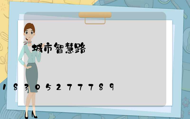 城市智慧路燈燈桿