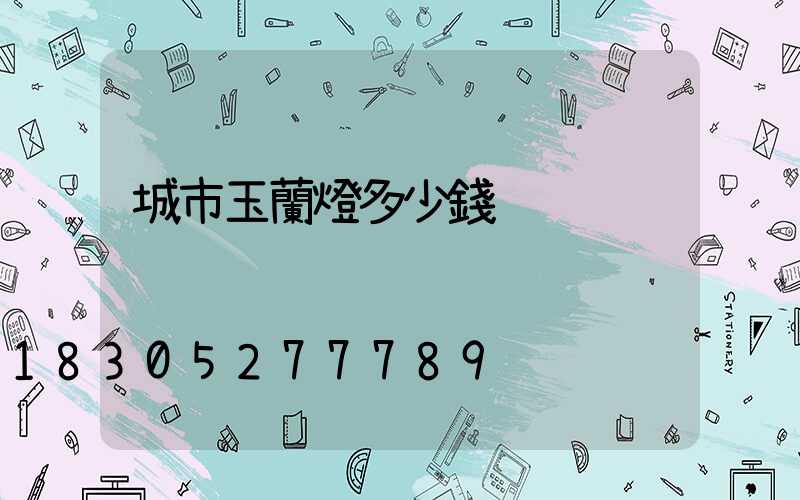 城市玉蘭燈多少錢