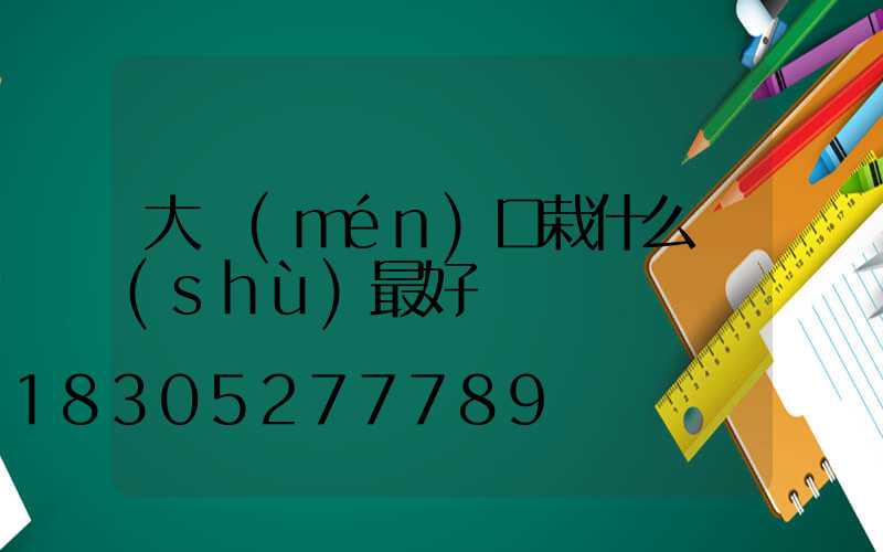 大門(mén)口栽什么樹(shù)最好