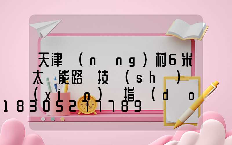 天津農(nóng)村6米太陽能路燈技術(shù)現(xiàn)場指導(dǎo)安裝