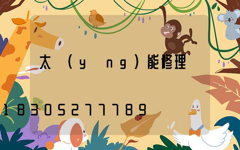太陽(yáng)能修理電話