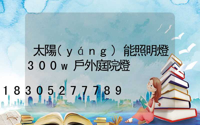 太陽(yáng)能照明燈300w戶外庭院燈