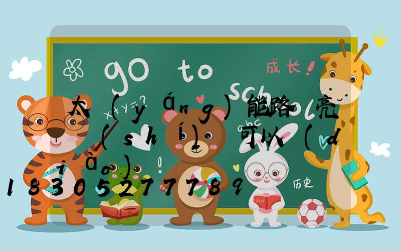 太陽(yáng)能路燈亮燈時(shí)間可以調(diào)嗎