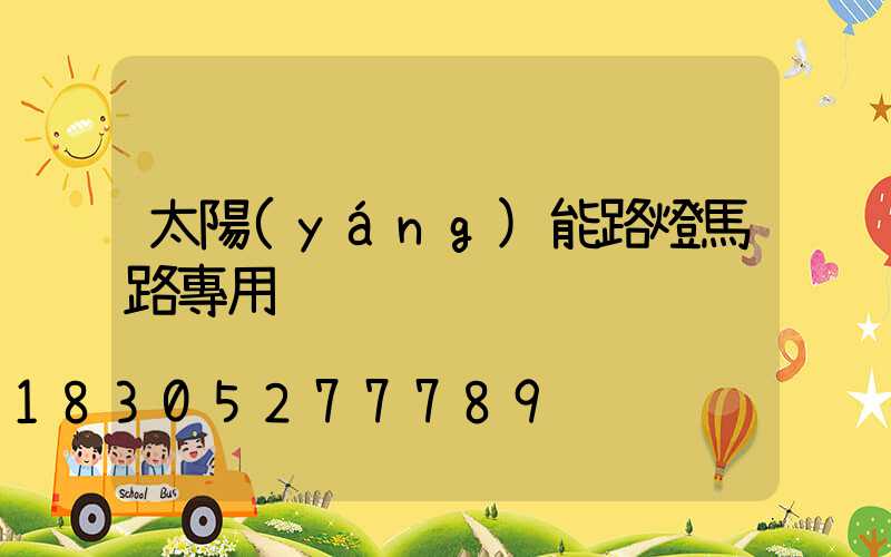 太陽(yáng)能路燈馬路專用