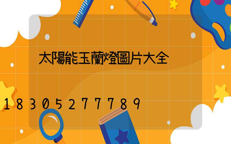 太陽能玉蘭燈圖片大全
