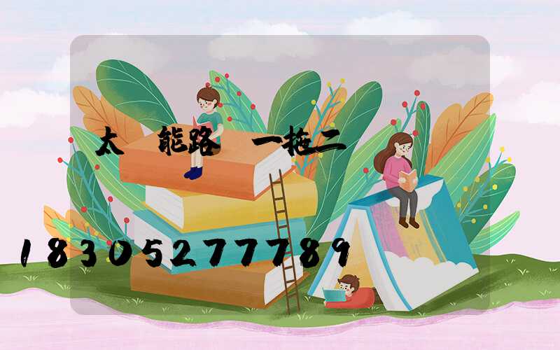 太陽能路燈一拖二