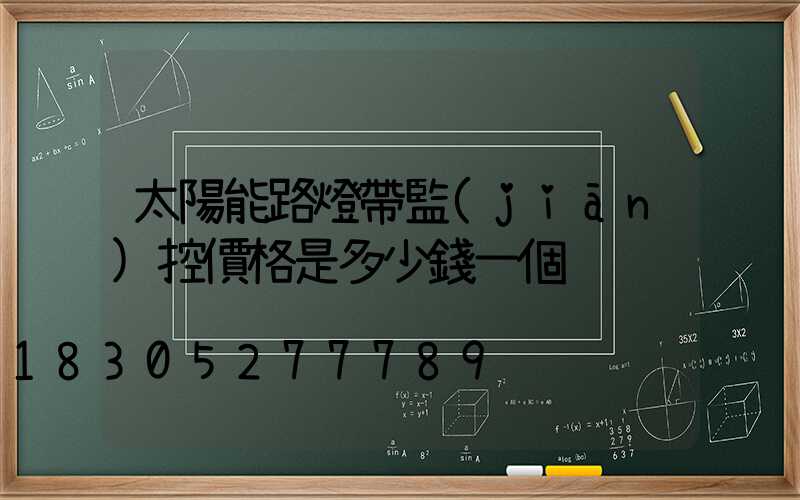 太陽能路燈帶監(jiān)控價格是多少錢一個