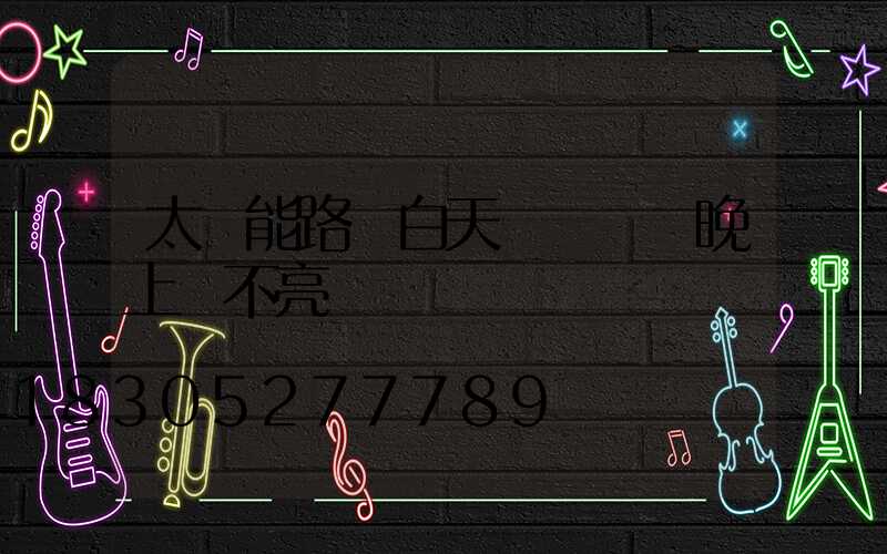 太陽能路燈白天紅燈閃爍晚上燈不亮