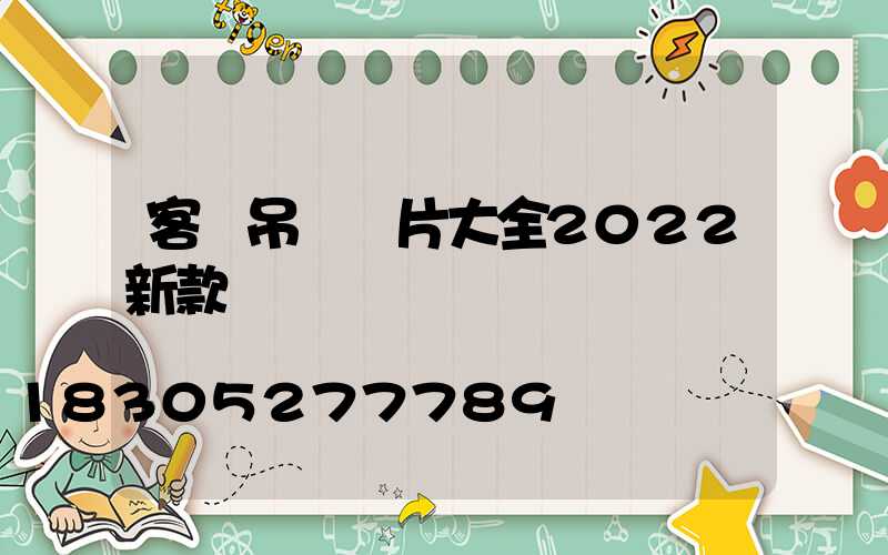 客廳吊燈圖片大全2022新款