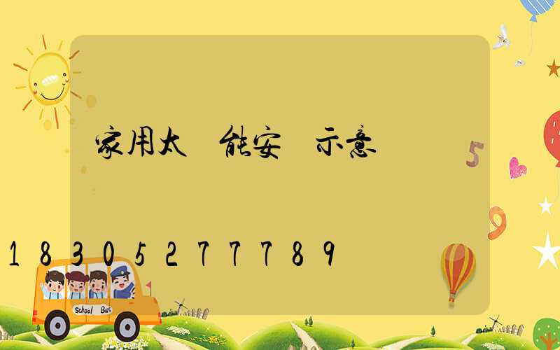 家用太陽能安裝示意圖