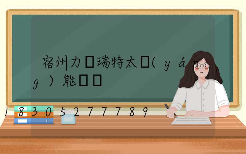 宿州力諾瑞特太陽(yáng)能電話