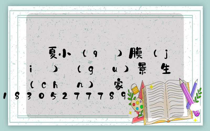 寧夏小區(qū)膜結(jié)構(gòu)景觀生產(chǎn)廠家