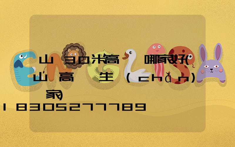 山東30米高桿燈哪家好(山東高桿燈生產(chǎn)廠家)