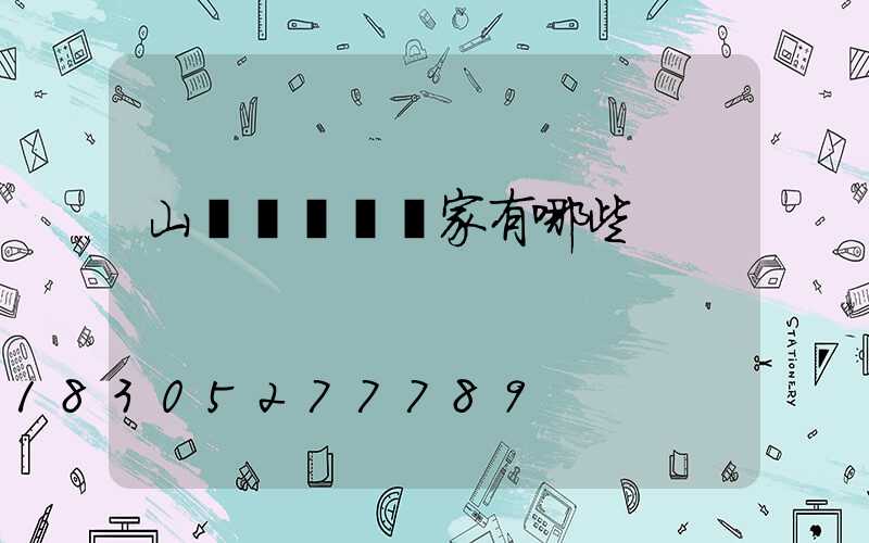山東電動車廠家有哪些