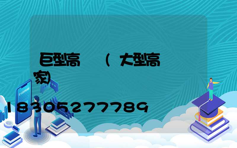 巨型高桿燈(大型高桿燈廠家)