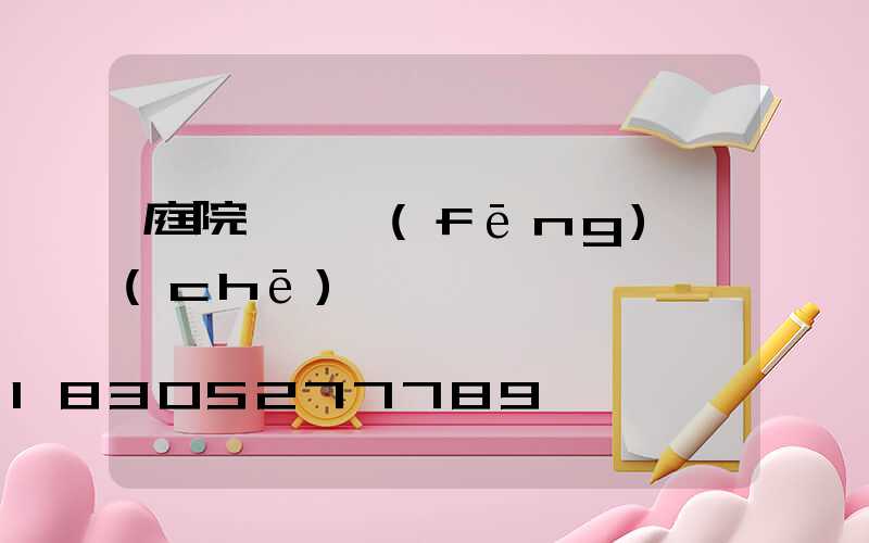 庭院裝飾風(fēng)車(chē)圖