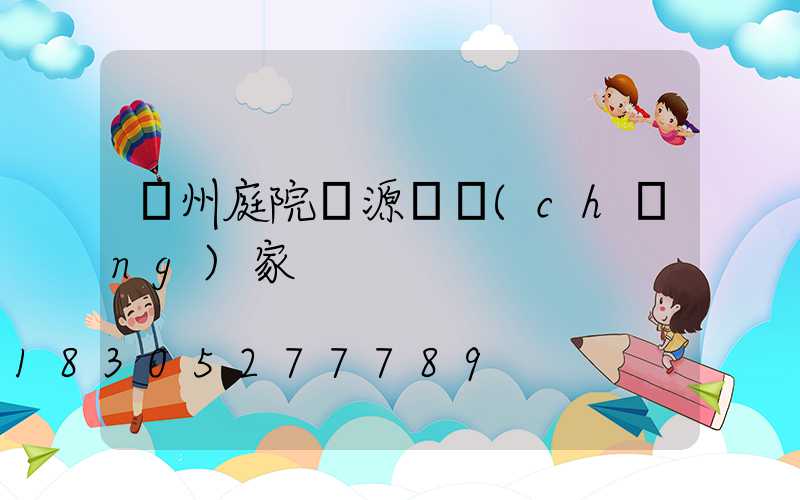 廣州庭院燈源頭廠(chǎng)家