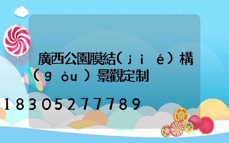 廣西公園膜結(jié)構(gòu)景觀定制