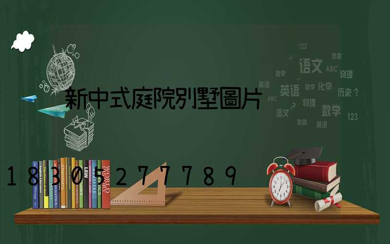新中式庭院別墅圖片