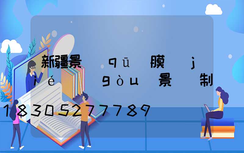 新疆景區(qū)膜結(jié)構(gòu)景觀訂制
