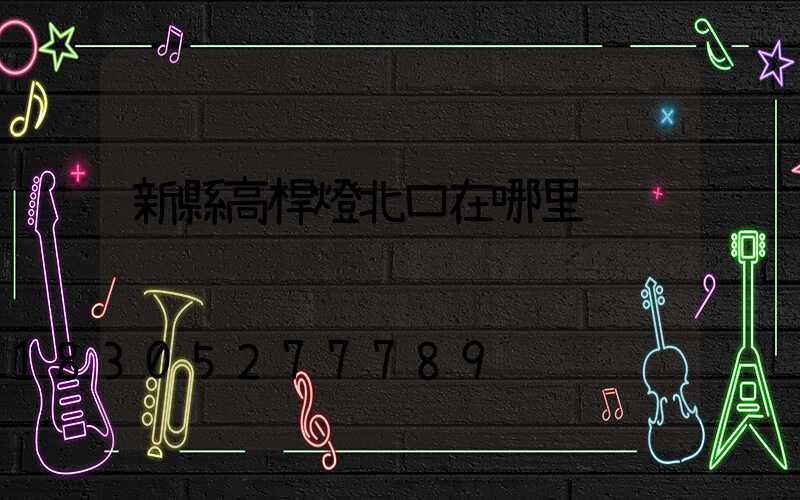 新縣高桿燈北口在哪里