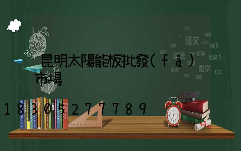 昆明太陽能板批發(fā)市場