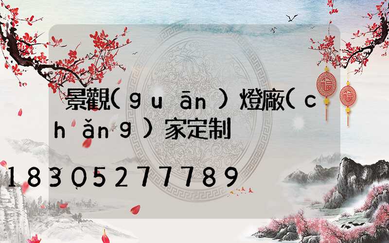 景觀(guān)燈廠(chǎng)家定制
