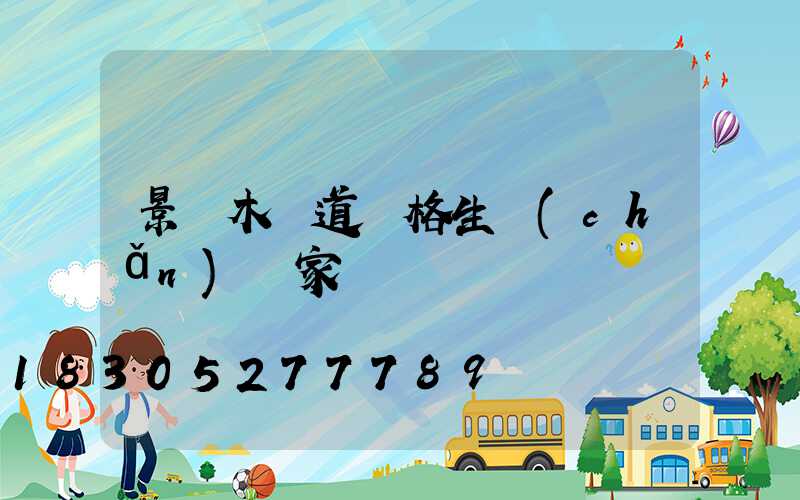 景觀木棧道價格生產(chǎn)廠家