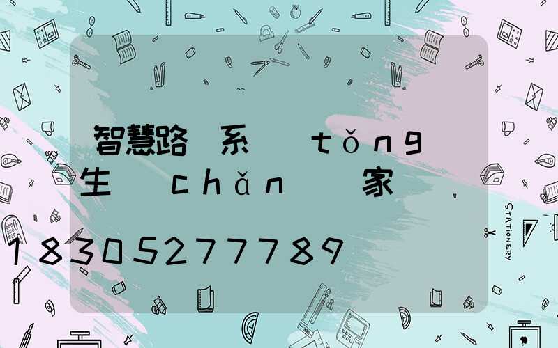 智慧路燈系統(tǒng)生產(chǎn)廠家
