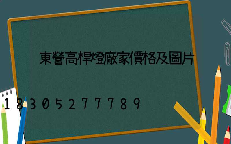 東營高桿燈廠家價格及圖片