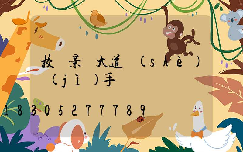 校園景觀大道設(shè)計(jì)手繪圖