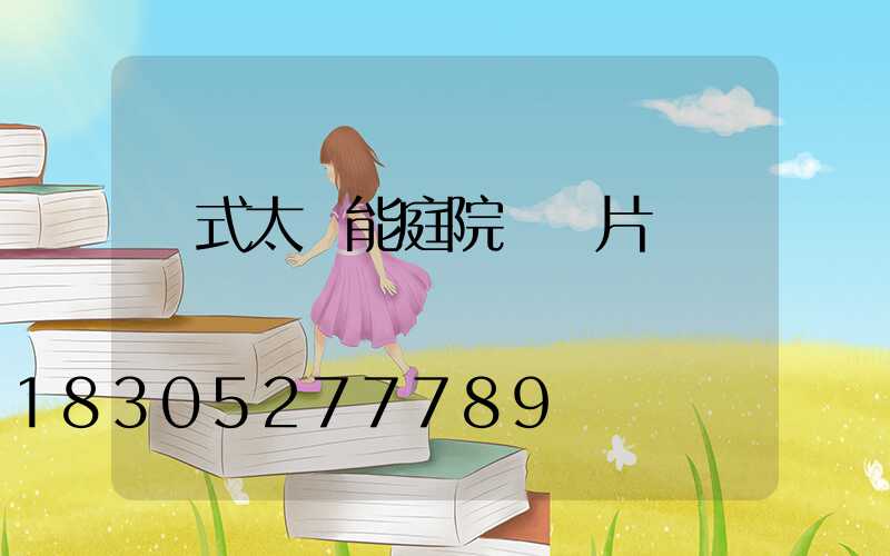 歐式太陽能庭院燈圖片