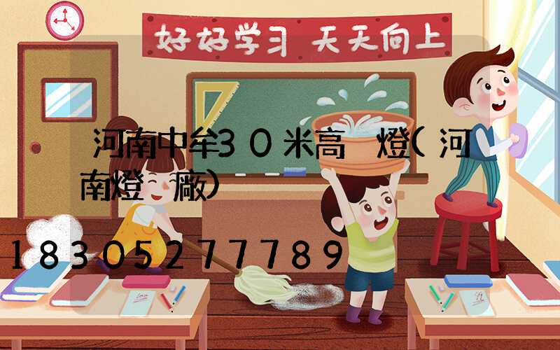 河南中牟30米高桿燈(河南燈桿廠)