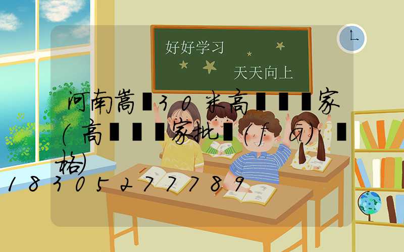 河南嵩縣30米高桿燈廠家(高桿燈廠家批發(fā)價格)