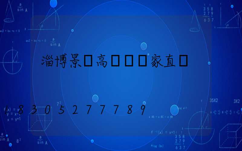 淄博景觀高桿燈廠家直銷
