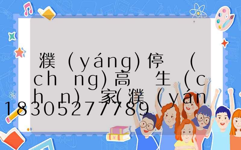 濮陽(yáng)停車場(chǎng)高桿燈生產(chǎn)廠家(濮陽(yáng)停車場(chǎng)高桿燈生產(chǎn)廠家地址)