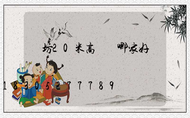 濰坊20米高桿燈哪家好