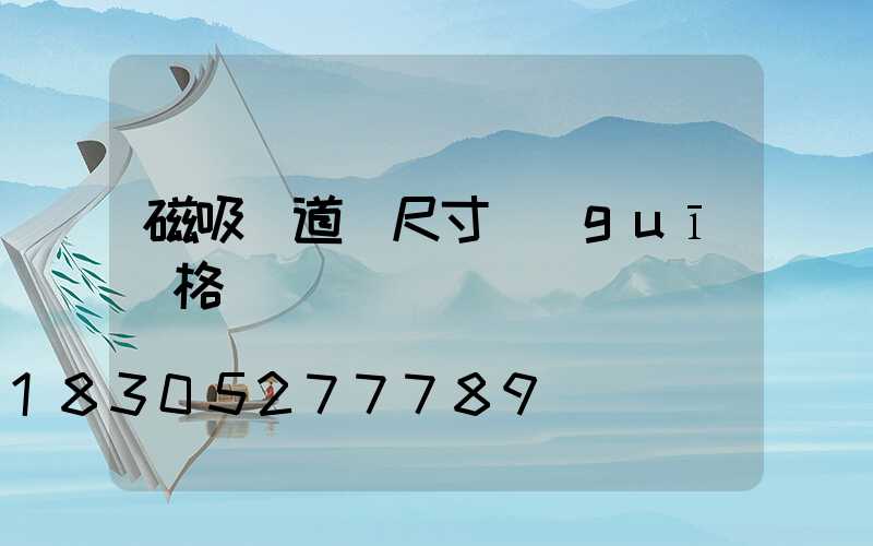 磁吸軌道燈尺寸規(guī)格