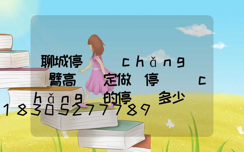 聊城停車場(chǎng)雙臂高桿燈定做(停車場(chǎng)的停車桿多少錢)