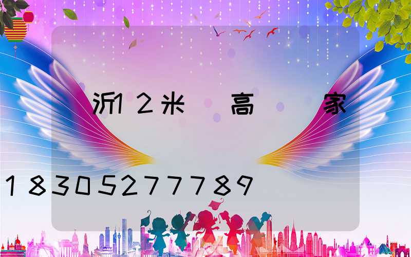 臨沂12米廣場高桿燈廠家